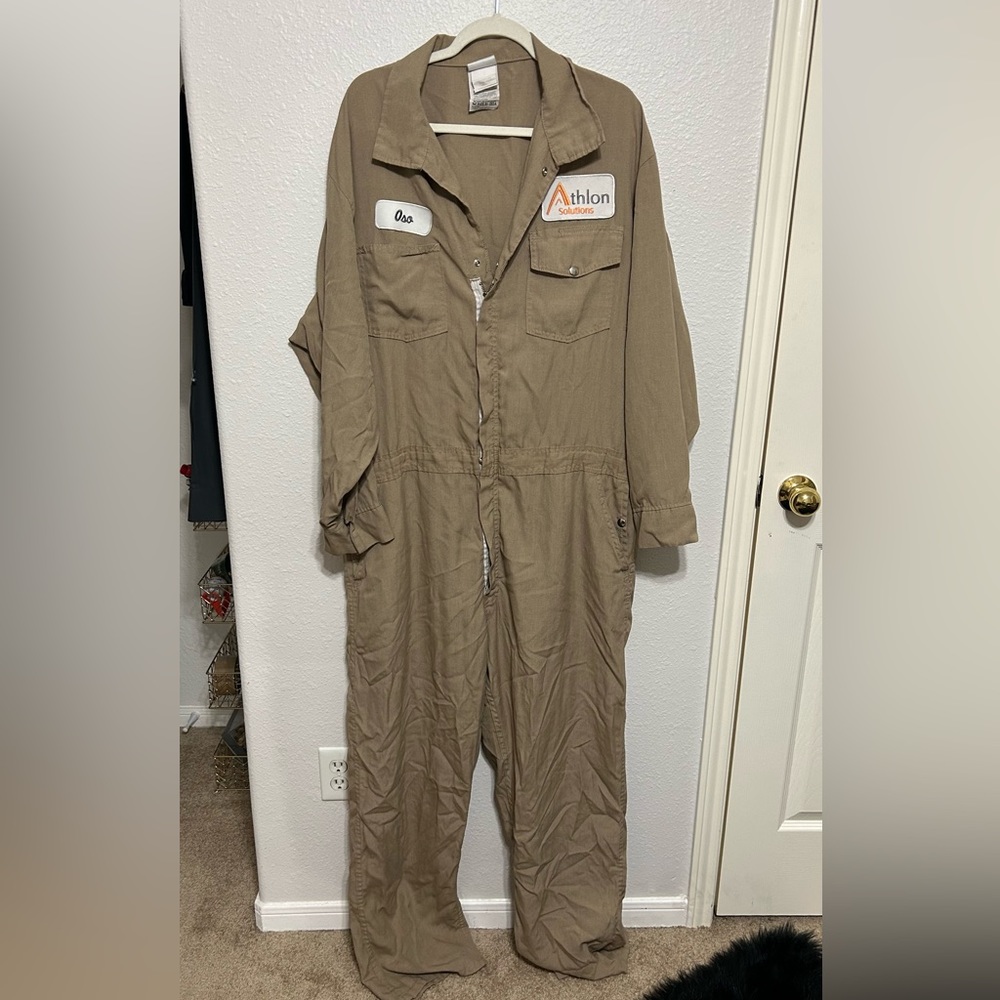 Topps Saftey Nomex FR Fire / Flame Resistant Work Coverall Size 54R